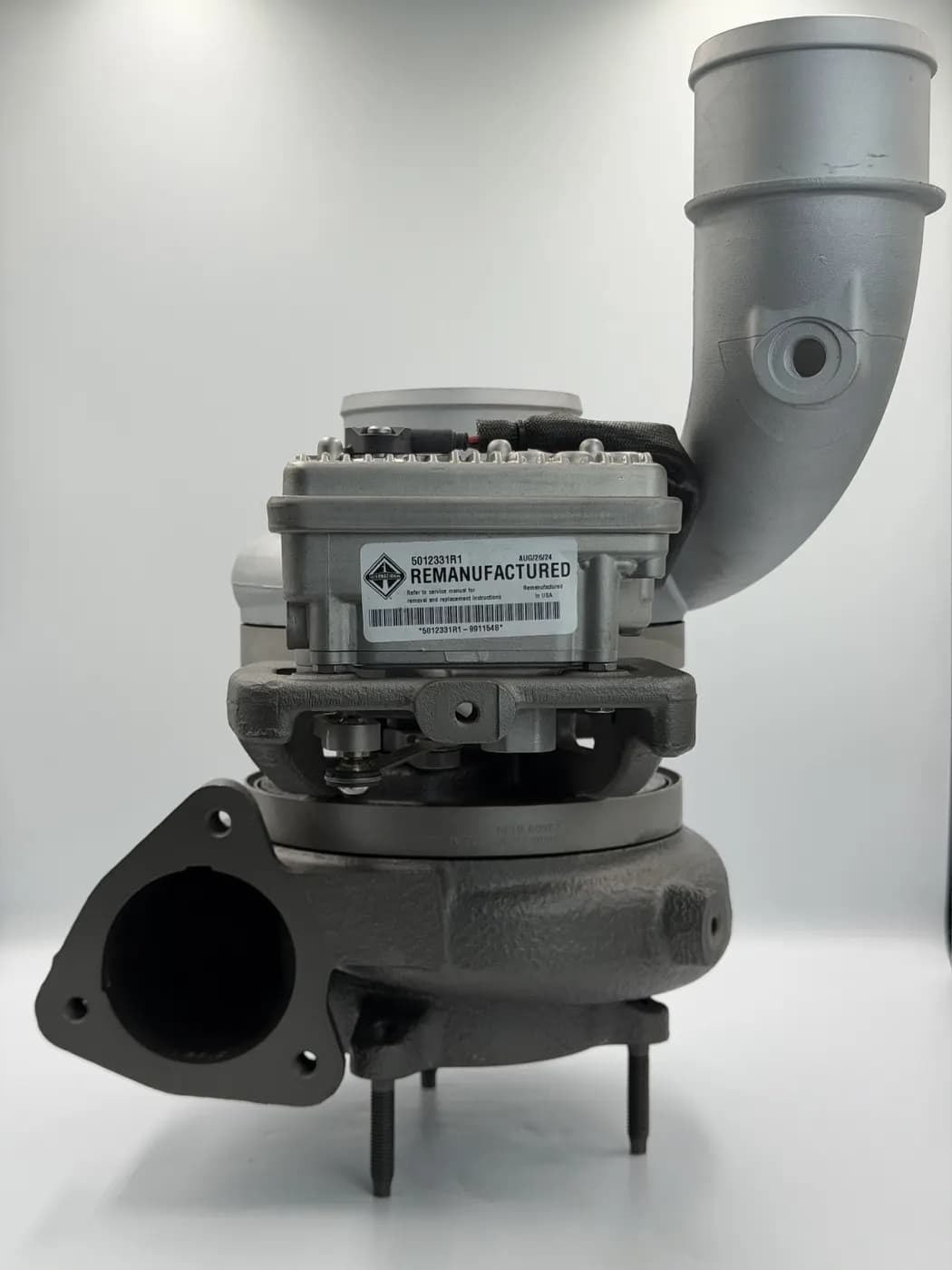 Remanufactured 2517623C96 International A26 BorgWarner B2UV Turbocharger with BorgWarner OEM Electronic Actuator, photo 2
